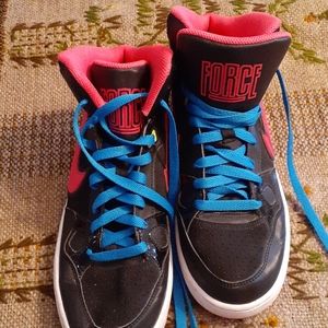 Nike Air Force Girls tennis shoes.